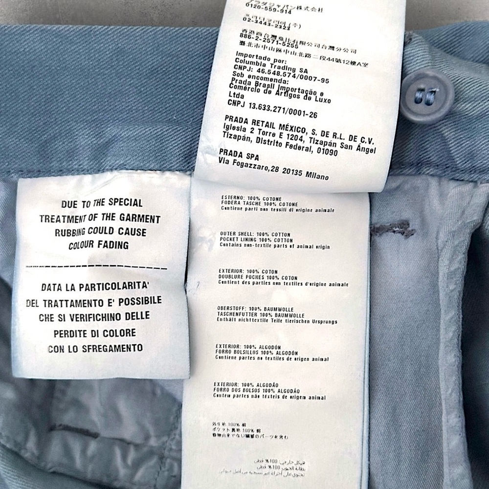 Prada Denim Effect Pants - image 6